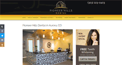 Desktop Screenshot of pioneerhillsdental.com